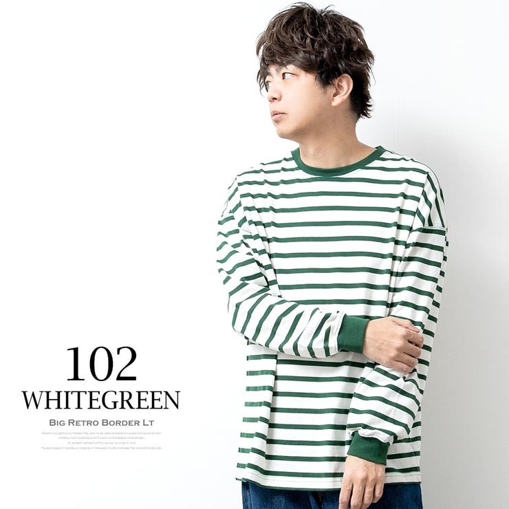 tシャツメンズ長袖ボーダー長袖tシャツレトロボーダーゆったりビッグサイズクルーネックUネックボーダーtシャツオーバーサイズTシャツ全8色210N2279