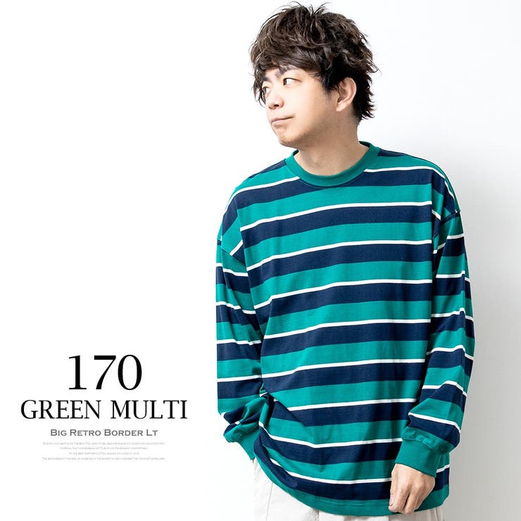 tシャツメンズ長袖ボーダー長袖tシャツレトロボーダーゆったりビッグサイズクルーネックUネックボーダーtシャツオーバーサイズTシャツ全8色210N2279