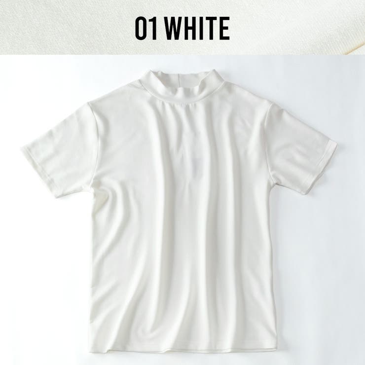 tシャツメンズ半袖接触冷感半袖tシャツ夏Tシャツ涼しいカットソーモックネックインナー無地ストレッチ全8色220N2830