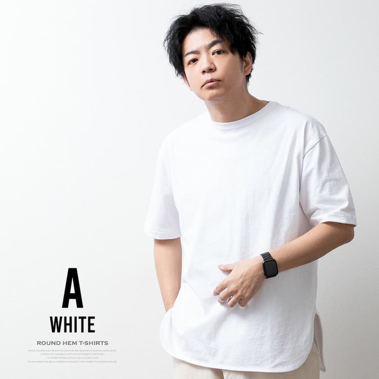 tシャツ メンズ ロング 半袖 ラウンドヘム Tシャツ 裾 レイヤード | GENELESS | 詳細画像10 