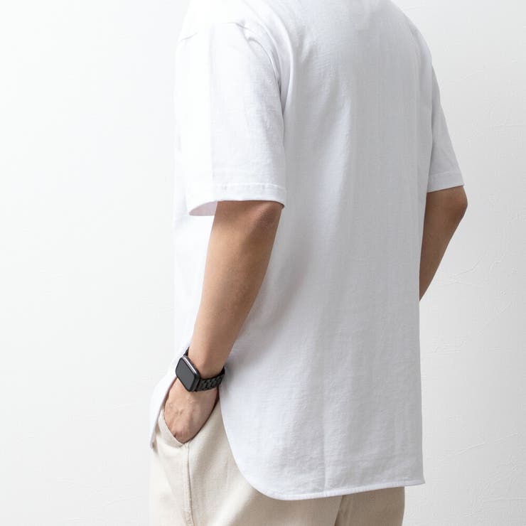 tシャツ メンズ ロング 半袖 ラウンドヘム Tシャツ 裾 レイヤード | GENELESS | 詳細画像11 