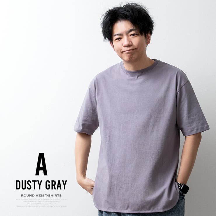 tシャツ メンズ ロング 半袖 ラウンドヘム Tシャツ 裾 レイヤード | GENELESS | 詳細画像14 