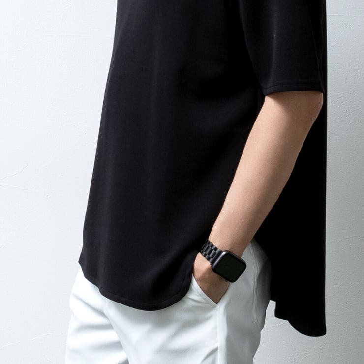 tシャツ メンズ ロング 半袖 ラウンドヘム Tシャツ 裾 レイヤード | GENELESS | 詳細画像21 