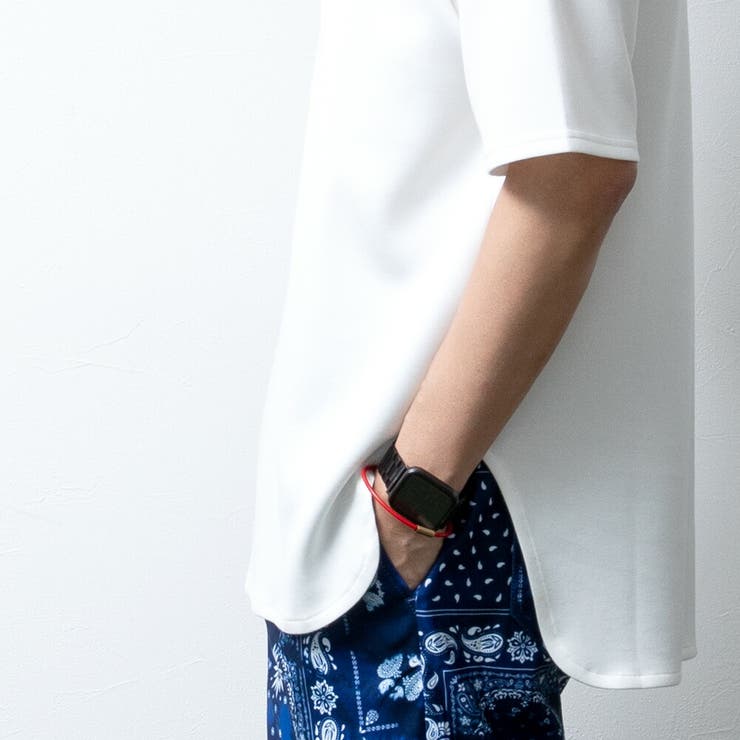 tシャツ メンズ ロング 半袖 ラウンドヘム Tシャツ 裾 レイヤード | GENELESS | 詳細画像25 