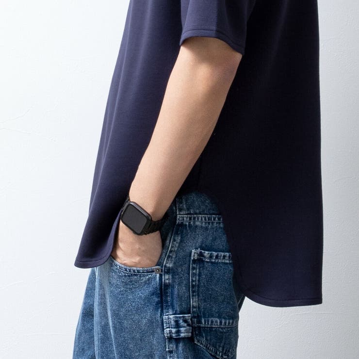 tシャツ メンズ ロング 半袖 ラウンドヘム Tシャツ 裾 レイヤード | GENELESS | 詳細画像27 