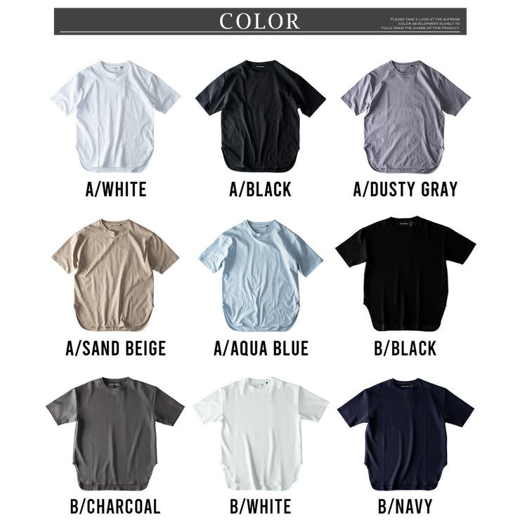 tシャツ メンズ ロング 半袖 ラウンドヘム Tシャツ 裾 レイヤード | GENELESS | 詳細画像28 