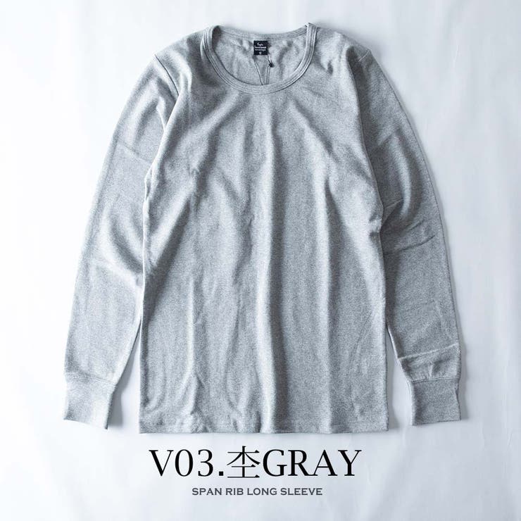tシャツ メンズ 長袖 クルーネック スパンフライス 長袖tシャツ 細身 | GENELESS | 詳細画像18 