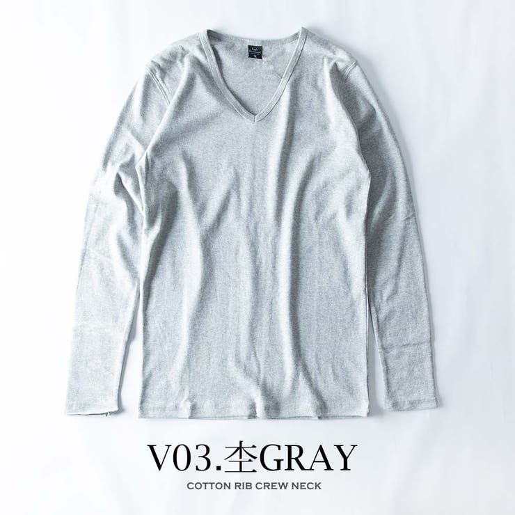 Tシャツ メンズ 長袖 コットンフライス 細身 ストレッチ tシャツ | GENELESS | 詳細画像19 