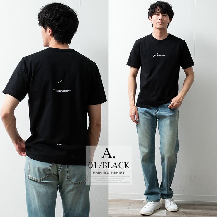 tシャツ メンズ 半袖 Tシャツ 綿100 プリントTシャツ クルーネック | GENELESS | 詳細画像9 