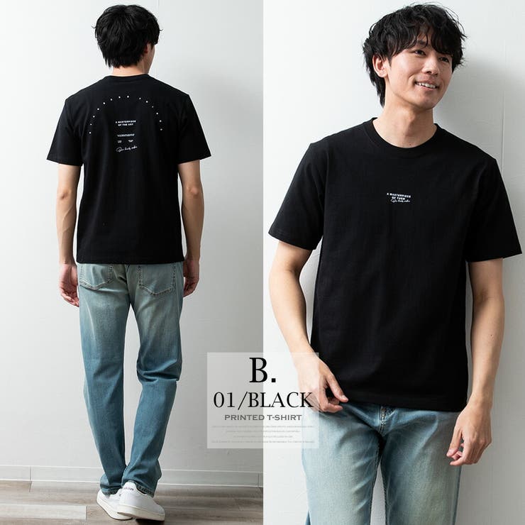 tシャツ メンズ 半袖 Tシャツ 綿100 プリントTシャツ クルーネック | GENELESS | 詳細画像11 