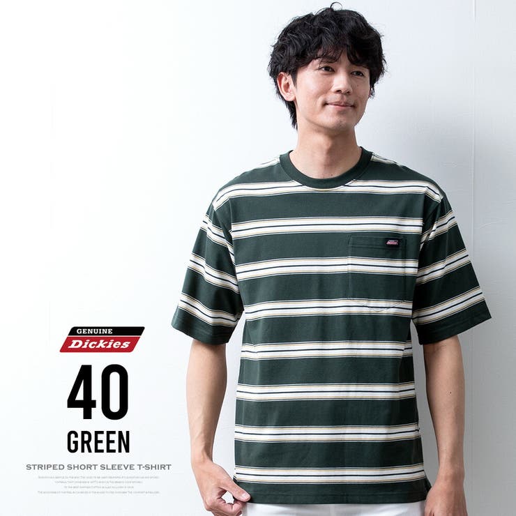 半袖tシャツ メンズ GENUINE Dickies ボーダー 春 tシャツ | GENELESS | 詳細画像10 