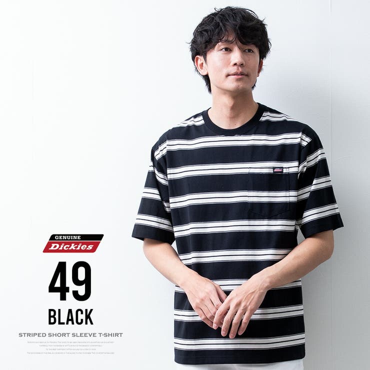 半袖tシャツ メンズ GENUINE Dickies ボーダー 春 tシャツ | GENELESS | 詳細画像11 