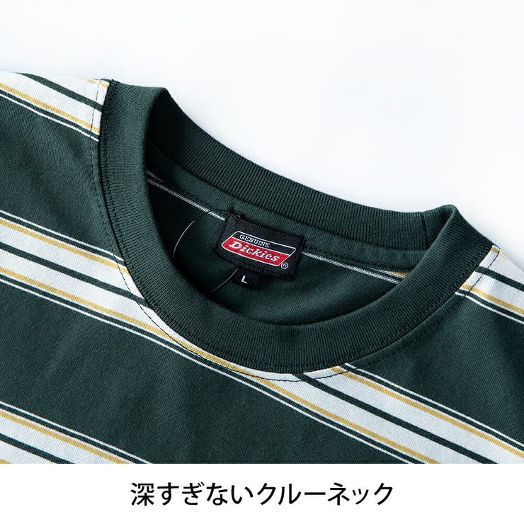 半袖tシャツ メンズ GENUINE Dickies ボーダー 春 tシャツ | GENELESS | 詳細画像16 
