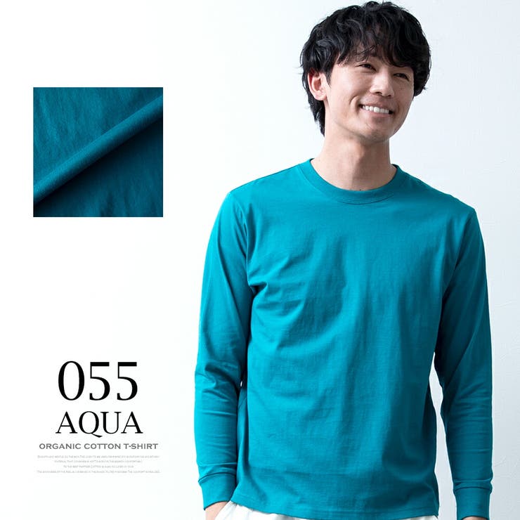 tシャツ メンズ 長袖 綿100 オーガニックコットン クルーネック Tシャツ | GENELESS | 詳細画像16 