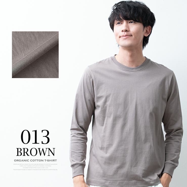 tシャツ メンズ 長袖 綿100 オーガニックコットン クルーネック Tシャツ | GENELESS | 詳細画像20 