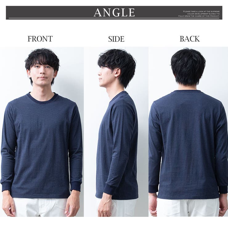 tシャツ メンズ 長袖 綿100 オーガニックコットン クルーネック Tシャツ | GENELESS | 詳細画像30 