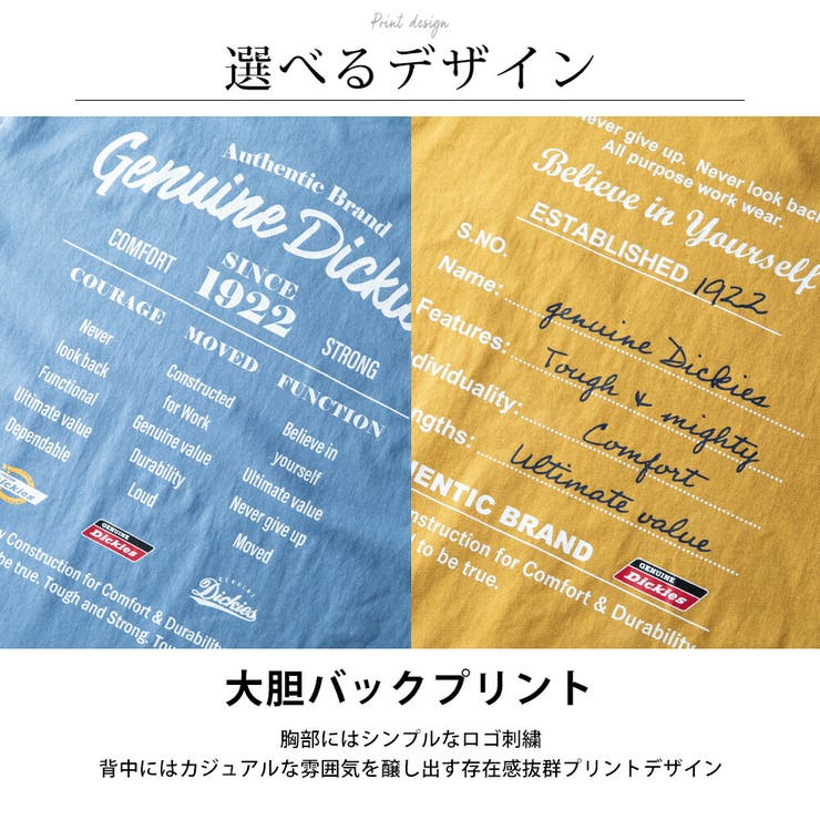 メンズ 半袖 tシャツ バックプリント ディッキーズ 半袖tシャツ 夏 | GENELESS | 詳細画像6 