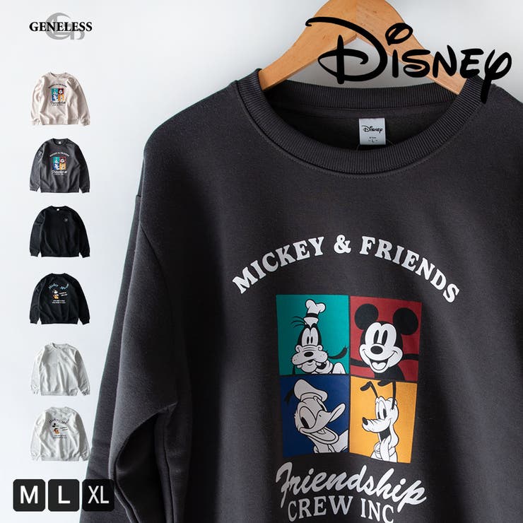 トレーナー メンズ 裏起毛 ディズニー プリント スウェット アメカジ | GENELESS | 詳細画像1 