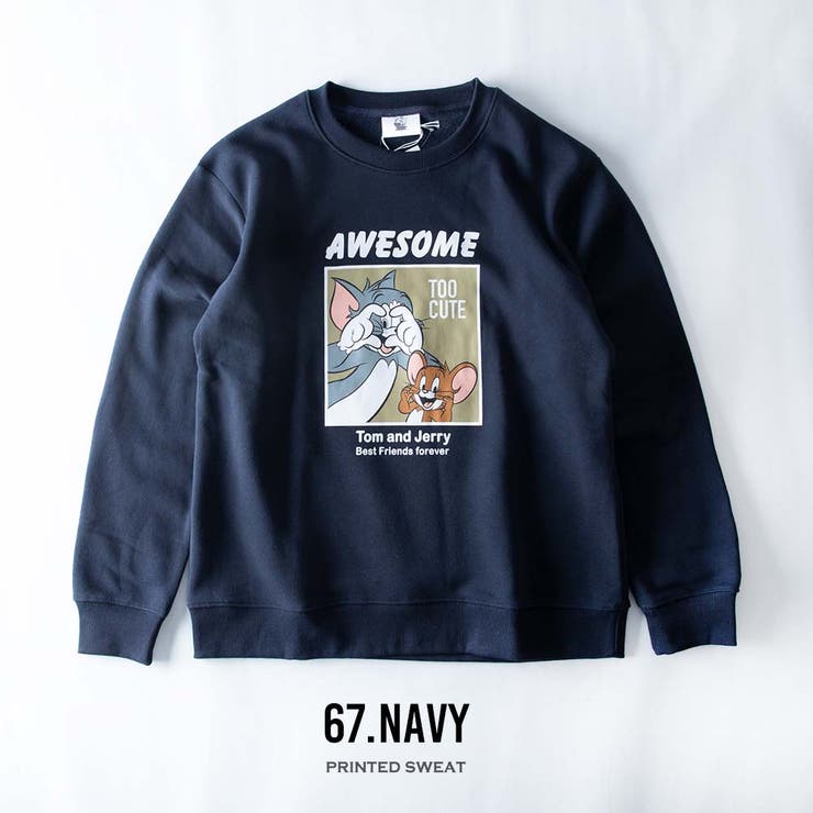 トレーナー メンズ 裏起毛 トムとジェリー クルーネック 暖かい スウェット | GENELESS | 詳細画像6 