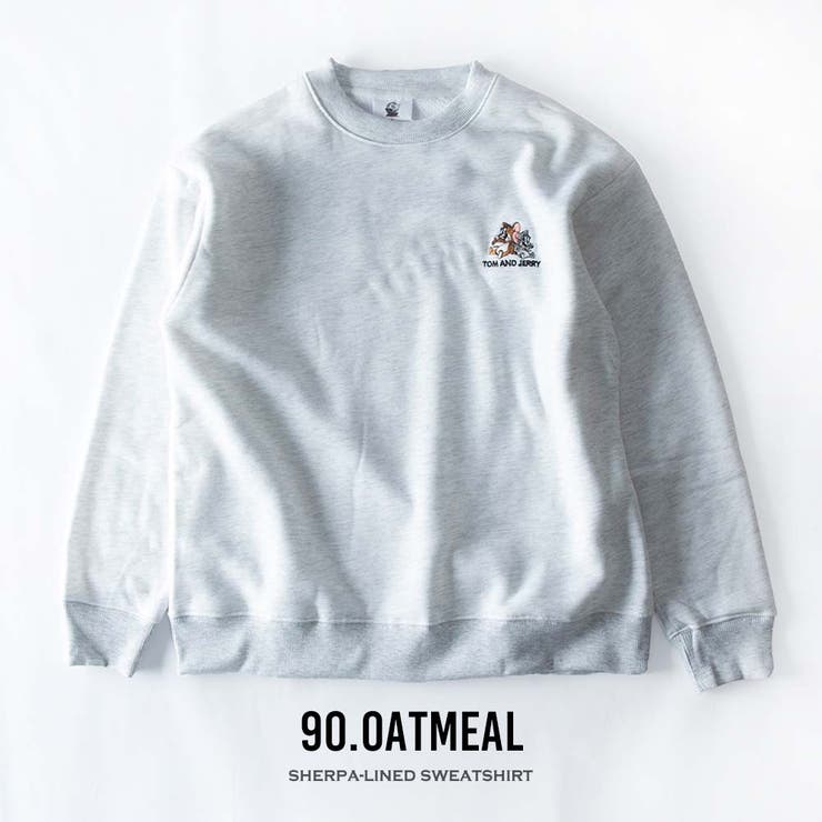 スウェット メンズ 裏ボア トレーナー トムとジェリー 暖かい スエット 長袖 | GENELESS | 詳細画像9 