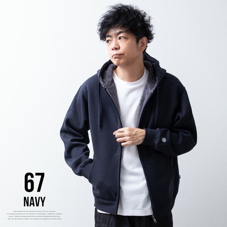 ボアパーカー メンズ パーカー ジップアップ 裏ボア 暖かい 秋冬 | GENELESS | 詳細画像12 