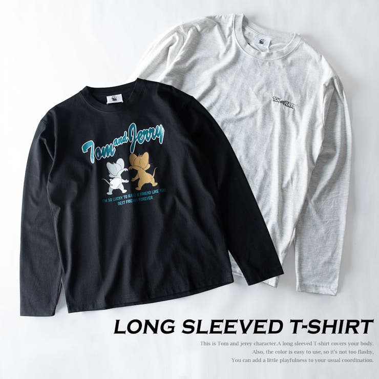 tシャツ メンズ 長袖 キャラクター トムとジェリー 長袖tシャツ | GENELESS | 詳細画像2 