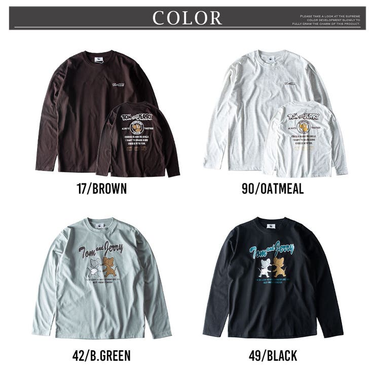 tシャツ メンズ 長袖 キャラクター トムとジェリー 長袖tシャツ | GENELESS | 詳細画像11 