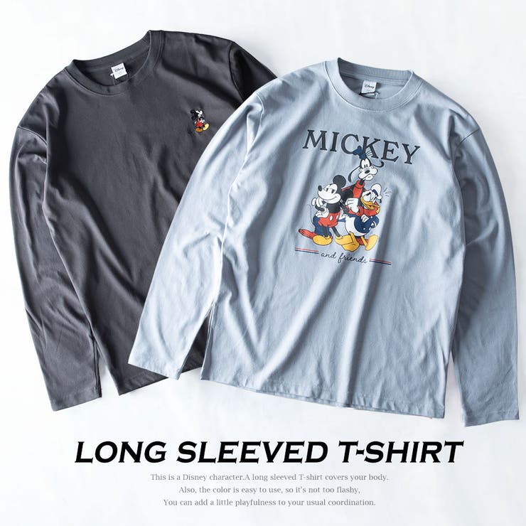 Tシャツ メンズ 長袖 キャラクター ディズニー 長袖tシャツ クルーネック | GENELESS | 詳細画像2 