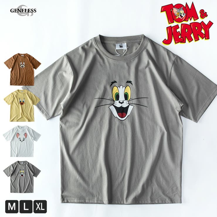 半袖tシャツ メンズ キャラクター キャラt 半袖 トムとジェリー アニメ | GENELESS | 詳細画像1 