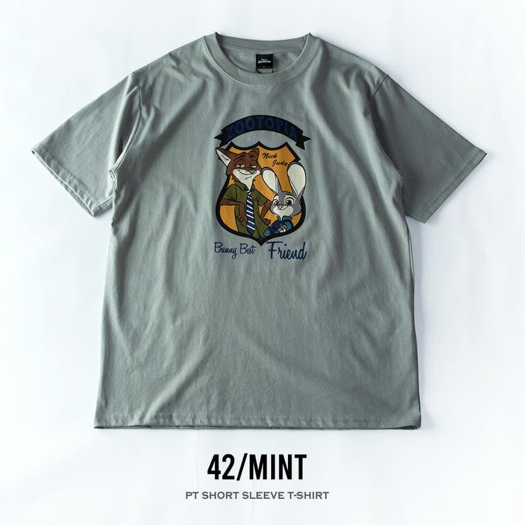 tシャツ メンズ キャラクター 半袖 キャラT ディズニー ジュディー ニック | GENELESS | 詳細画像2 