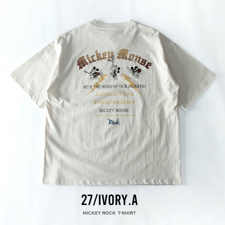 tシャツ メンズ 綿100 大きめ 半袖 ピグメント キャラT ディズニー | GENELESS | 詳細画像4 