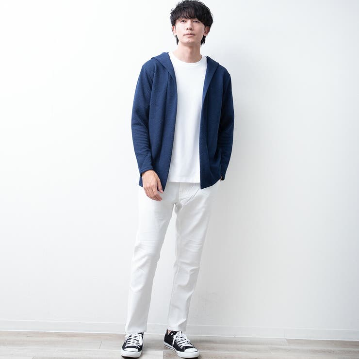 カーディガン メンズ ジャガード 長袖 フード フーディガン フード付き | GENELESS | 詳細画像10 
