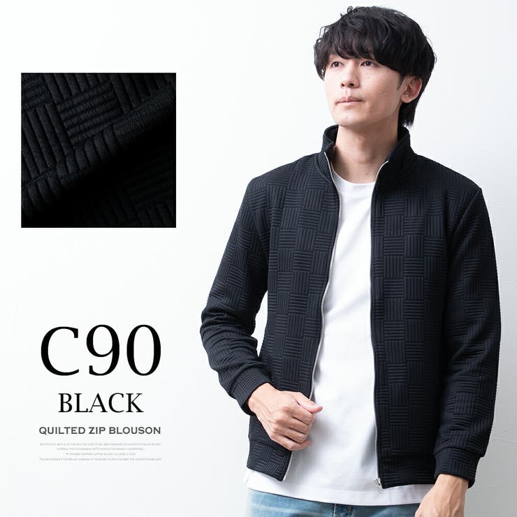 アウター メンズ スタンド ジャガード 立ち襟 スリム ブルゾン ジャージ | GENELESS | 詳細画像12 