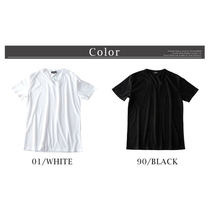 半袖tシャツメンズtシャツVネック半袖インナー細身スリム夏Tシャツカットソーストレッチスラブシンプル全2色3037-22