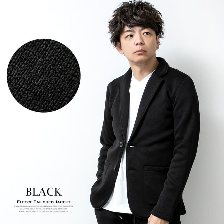 NEWYORKER｜ウールシルクバーズアイ 1釦ノーカラージャケット