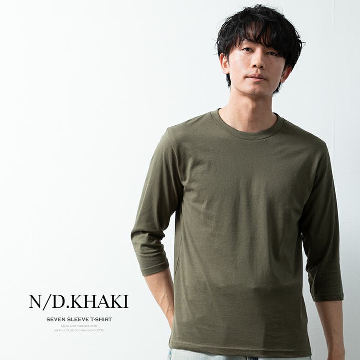  JEANS★メンズ 長袖 クルーネック ロゴ Tシャツ トップス Tシャツ 7分袖 メンズ クルーネック 綿 綿100% シンプル