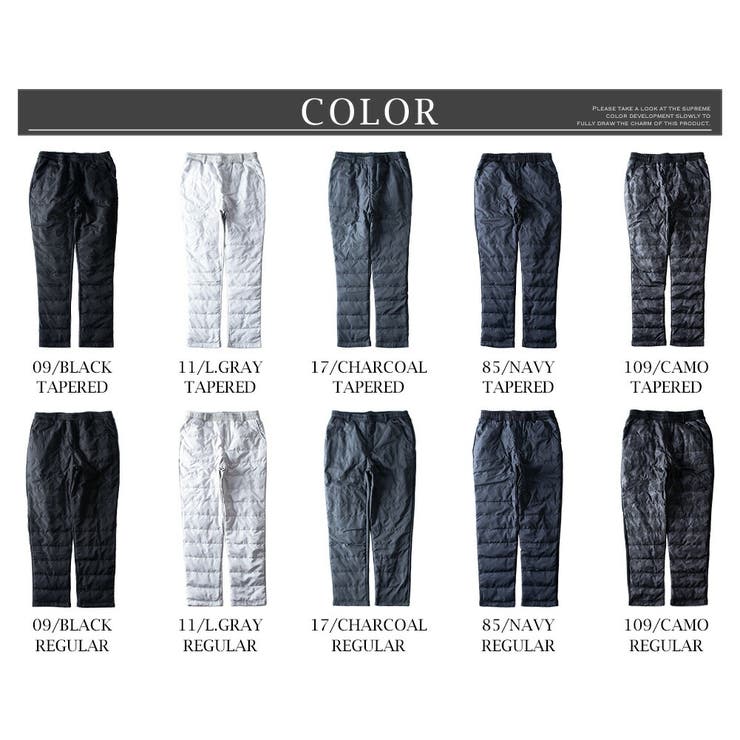 裏起毛 ダウンパンツ メンズ ズボン 暖かい 防寒 細身 スリム 軽い | GENELESS | 詳細画像29 