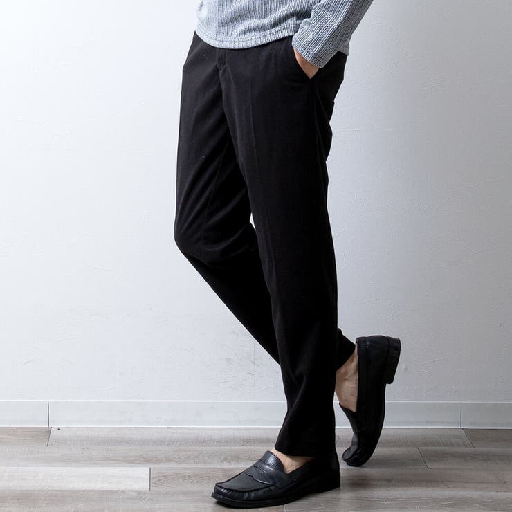 スラックス メンズ イージーパンツ 起毛 ストレッチ テーパードパンツ 秋冬 | GENELESS | 詳細画像10 