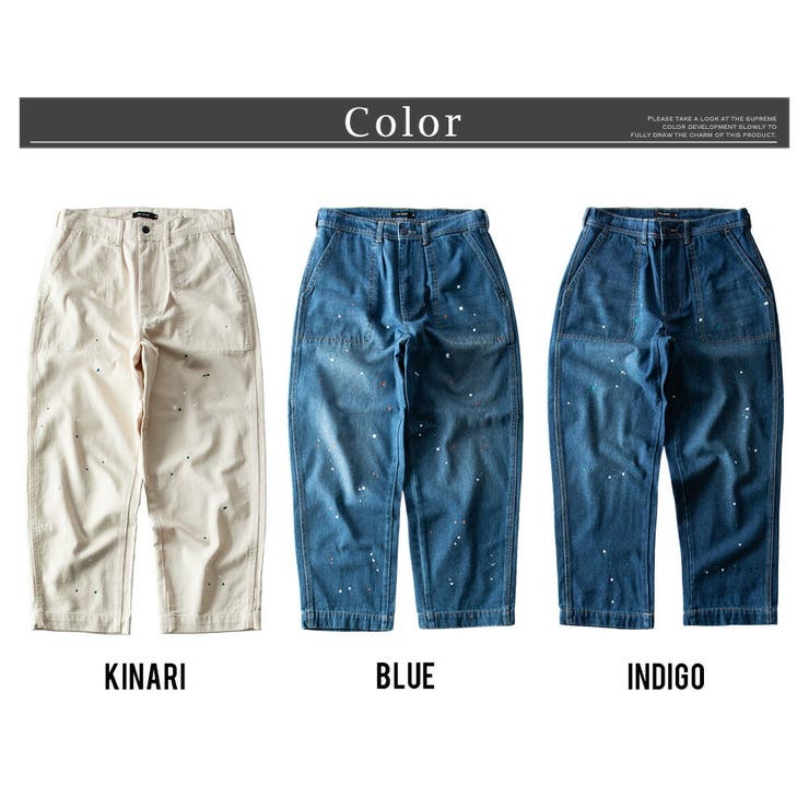 美品】DANTON 10oz デニムベイカーパンツ ストレート メンズΩ