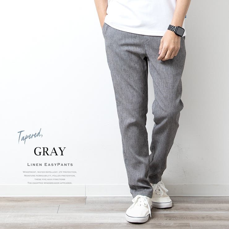 麻 パンツ メンズ イージーパンツ リネン スリム ワイド ボトム 涼しい | GENELESS | 詳細画像10 