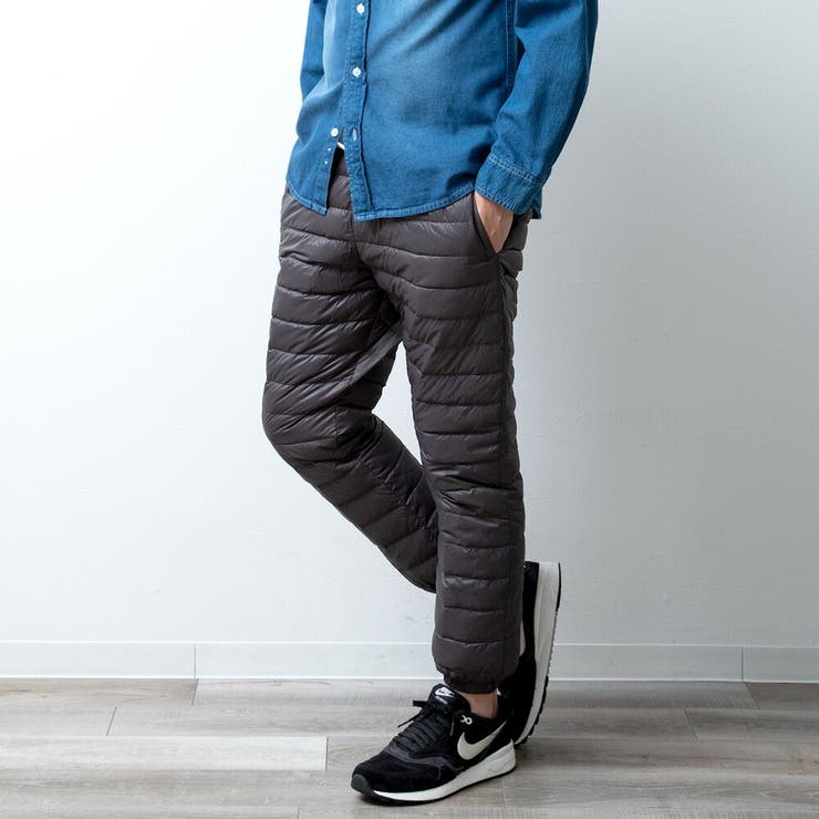 Basic Down Pant | AXESQUIN | ベーシック ダウン パンツ (ﾌﾞﾗｯｸ