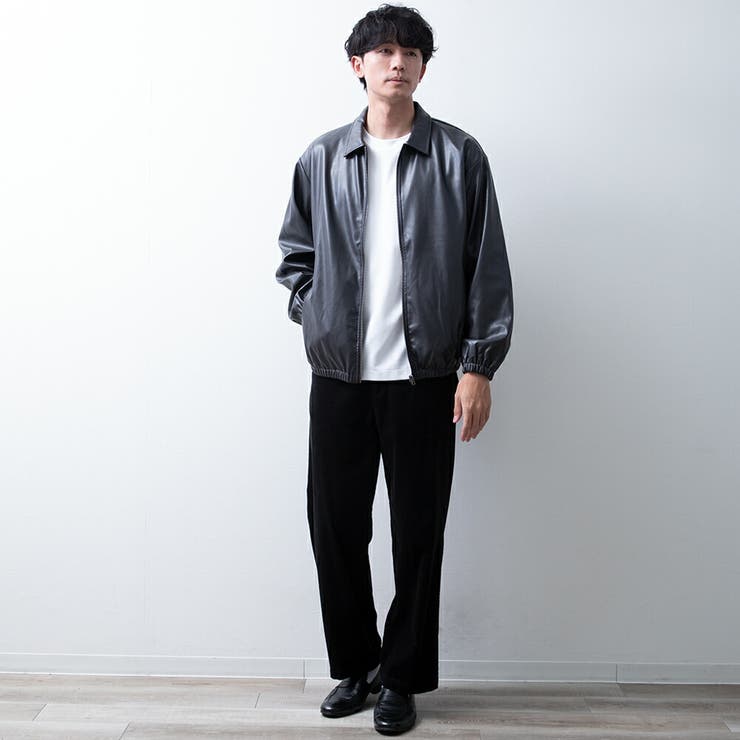 レザージャケット メンズ フェイクレザー アウター 秋冬 エコレザー ブルゾン | GENELESS | 詳細画像9 