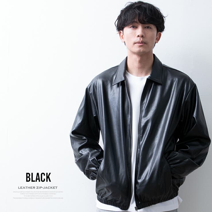 レザージャケット メンズ フェイクレザー アウター 秋冬 エコレザー ブルゾン | GENELESS | 詳細画像10 