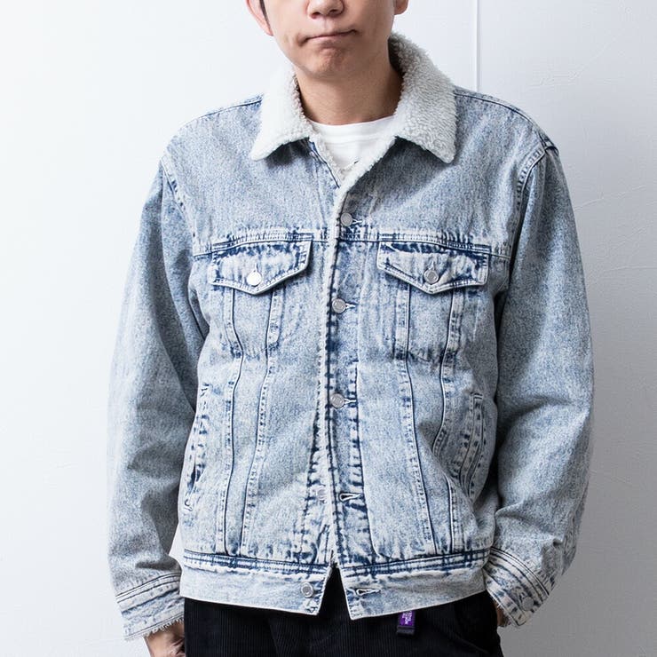 デニムジャケット メンズ 裏ボア ジージャン Gジャン デニム アウター | GENELESS | 詳細画像9 