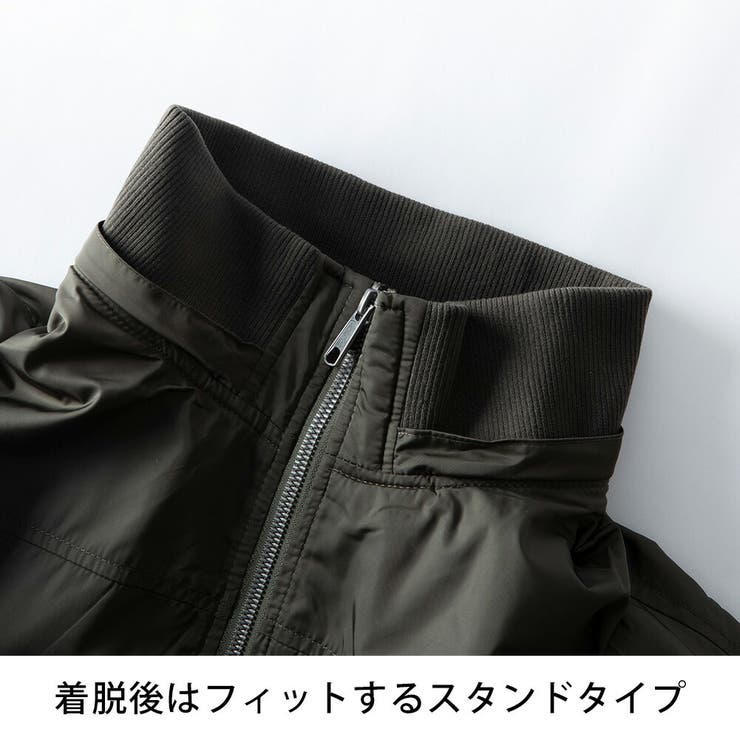 ミリタリージャケット メンズ MA-1 変形 フード付き おしゃれ ブルゾン | GENELESS | 詳細画像17 