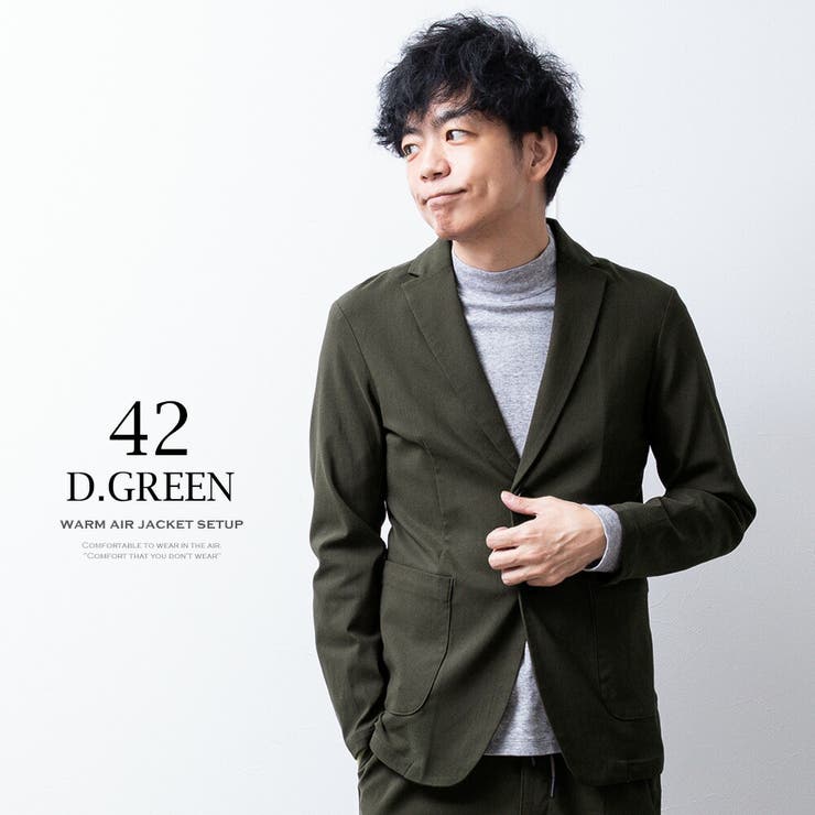 セットアップ メンズ 秋冬 裏起毛 テーラードジャケット 暖かい ブルゾン | GENELESS | 詳細画像27 