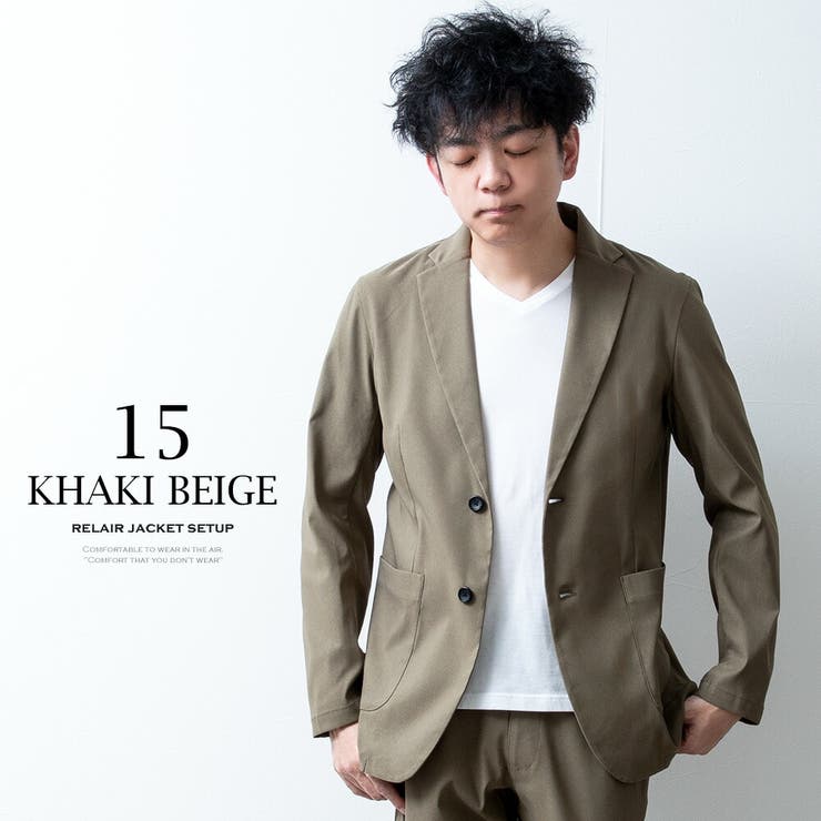 セットアップ メンズ テーラード ジャケット 洗えるスーツ 接触冷感 超伸縮 | GENELESS | 詳細画像15 