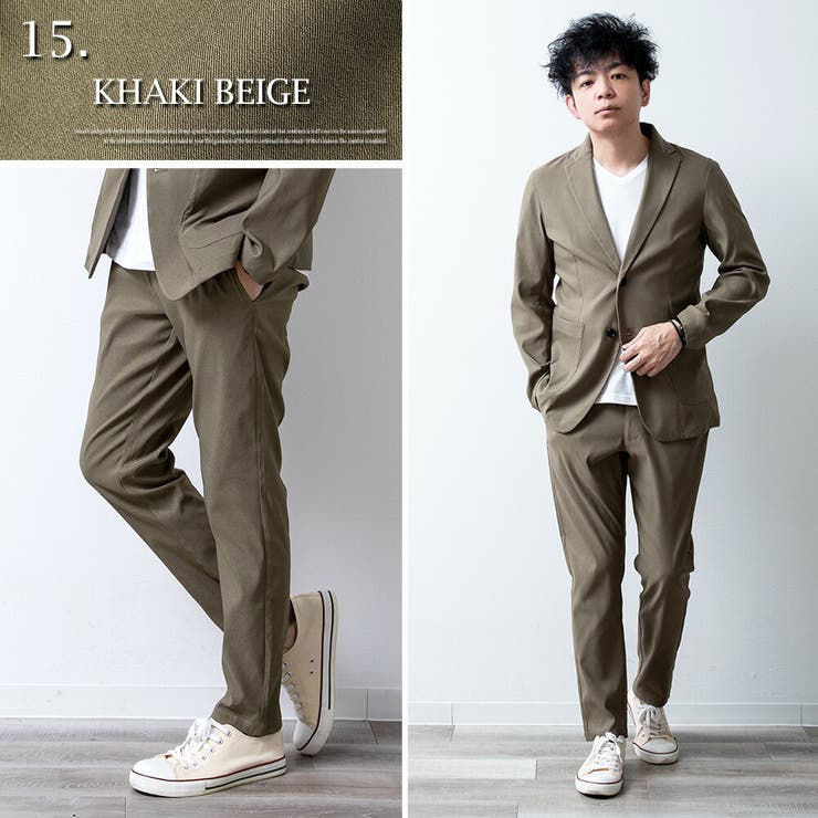 セットアップ メンズ テーラード ジャケット 洗えるスーツ 接触冷感 超伸縮 | GENELESS | 詳細画像16 