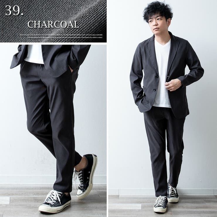 セットアップ メンズ テーラード ジャケット 洗えるスーツ 接触冷感 超伸縮 | GENELESS | 詳細画像20 