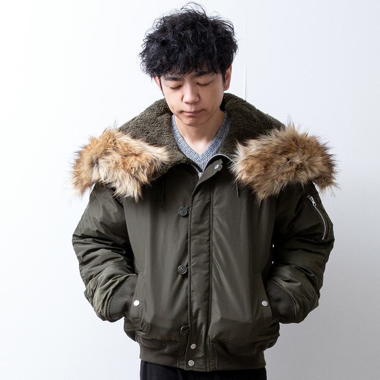 ミリタリージャケット メンズ N-2B ゆったり ミリタリー ジャケット | GENELESS | 詳細画像16 